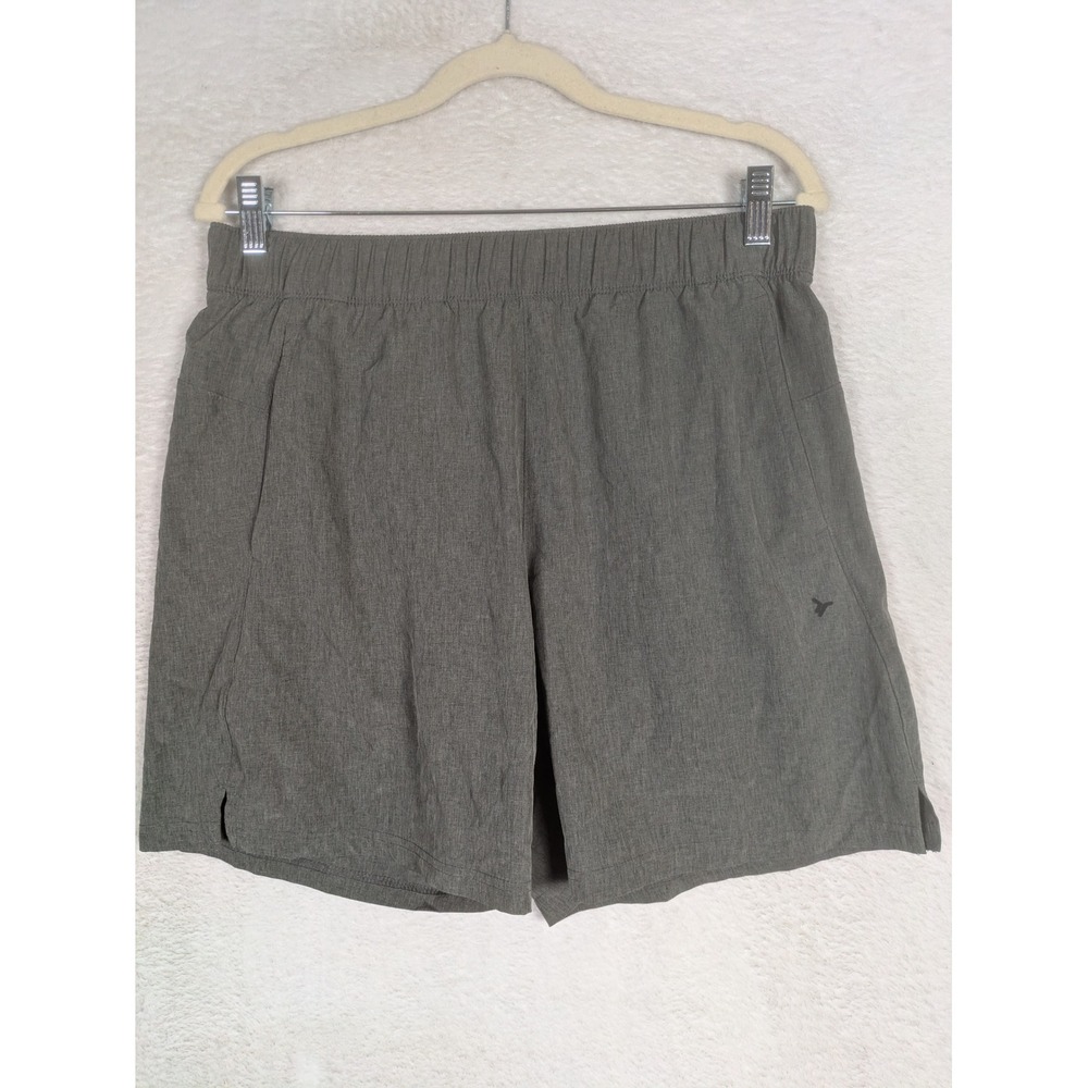 Old Navy Active Shorts Men's M Gray Essential Quick Dry Spandex Blend 7" Inseam